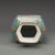 Mid 20th Century Famille Rose Hexagonal Porcelain Vase, Chinese Enameled Figural Scene Vase For Sale - Image 4 of 9