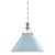 Hudson Valley Lighting Mark D. Sikes Painted No.2 1-Light Large Pendant, Polished Nickel/Blue Bird For Sale