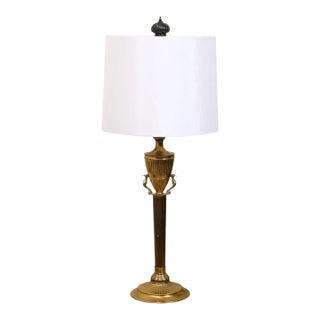 Mid 20th Century Neoclassical Brass Table Lamp For Sale