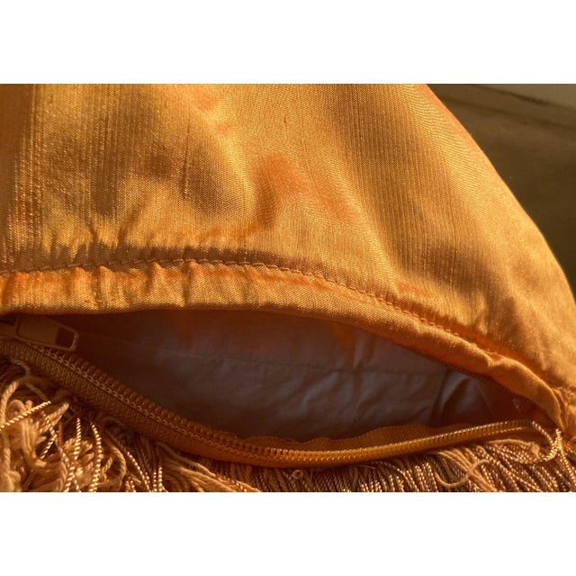 2010s 2010s Dupioni Silk Decor Pillows a Pair For Sale - Image 5 of 7