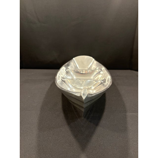 Early 21st Century Aluminum Dory Boat Sectioned Serving Dish For Sale - Image 4 of 7