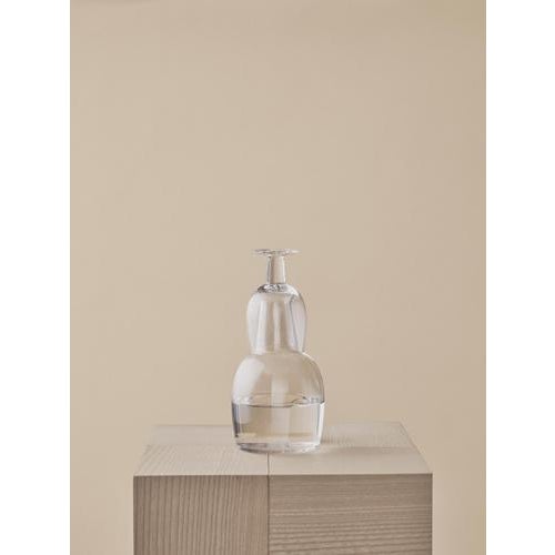 Gold Mouth-Blown Crystal Glass Carafe and Drinking Glass by Aldo Bakker, Set of 2 For Sale - Image 8 of 13