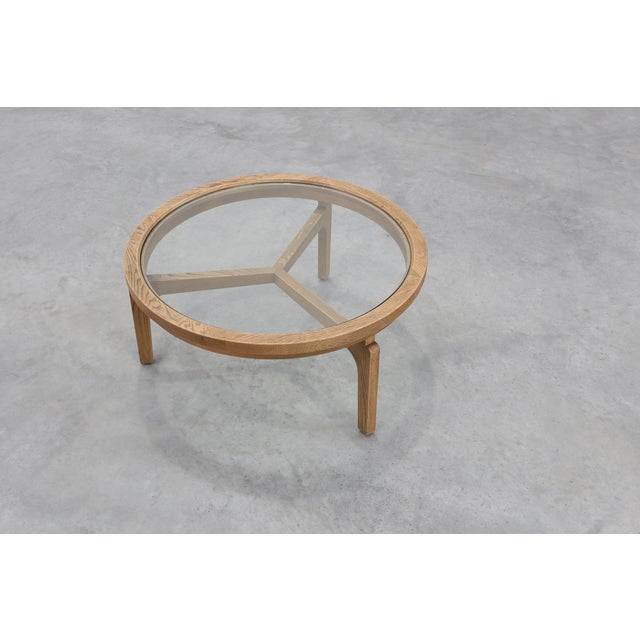 Brown Modern Table in Cedar Wood and Glass, Italy, Late 20th Century For Sale - Image 8 of 12