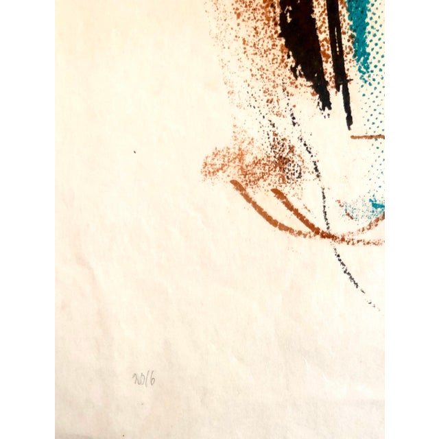 Abstract Konrad Cramer, 1940's Abstract Composition Jazz Lithograph Pencil Signed and Dated WPA Artist, 1949 For Sale - Image 3 of 6