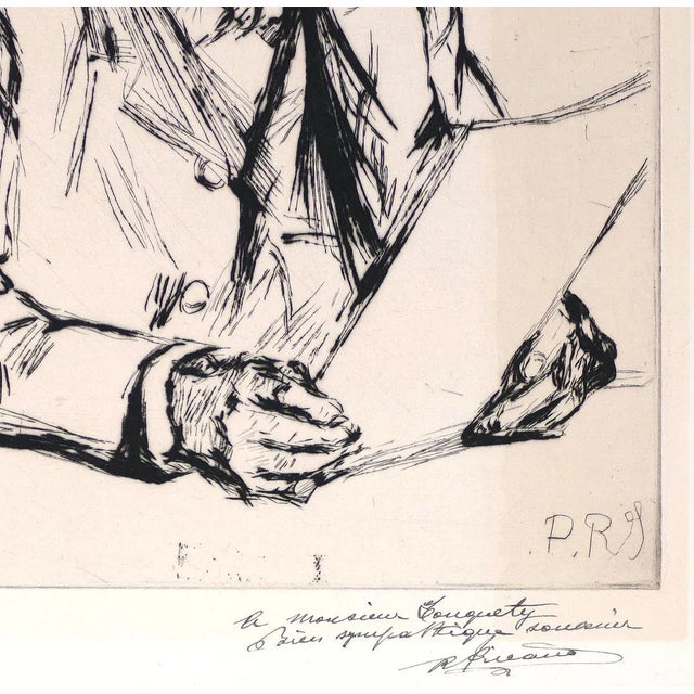 Portrait d'un homme is a beautiful original etching and drypoint on paper, realized by the French painter Charles Paul...