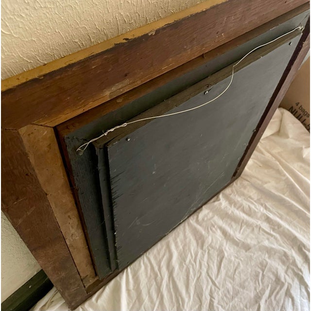 Paint Antique Victorian Gold Giltwood Gesso Wide Frame Wall Mirror For Sale - Image 7 of 7