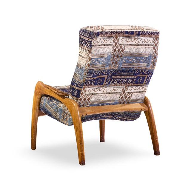 Brown Adrian Pearsall for Craft Associates Mid Century Walnut Lounge Chairs - Pair For Sale - Image 8 of 12