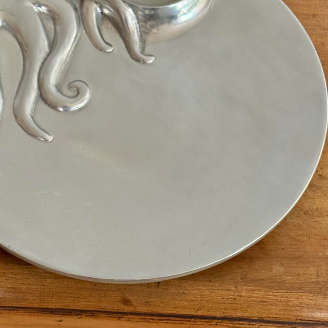 Contemporary 1990s Nautical Mariposa Octopus Serving Platter For Sale - Image 3 of 6