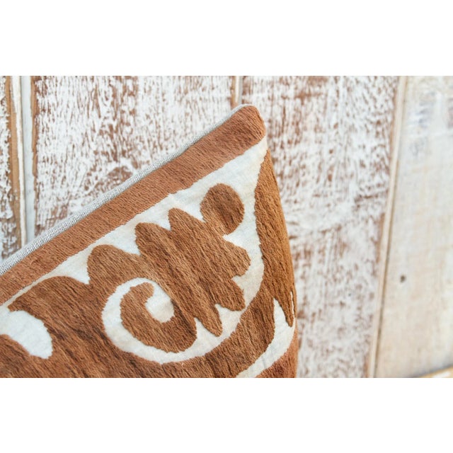 Aisara Thuja Suzani Lumbar Pillow For Sale - Image 4 of 9