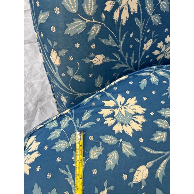 Vintage Upholstered Slipper Chair For Sale - Image 10 of 12