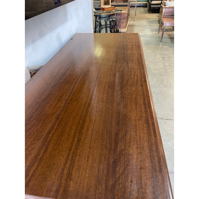 Antique 1920s Art Deco Mahogany Dresser With Ornate Mirror and Inlay Detailing For Sale In Chicago - Image 6 of 6