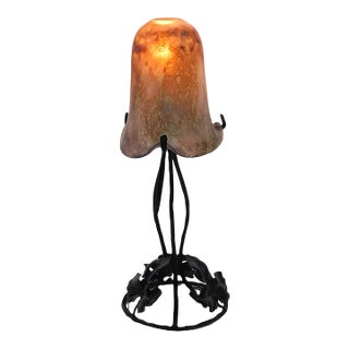 Early 20th Century Nancy Daum Style Art Nouveau Table Lamp For Sale