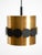 Original 1960s Space Age Pendant Lamp by Doria, Made of Copper-Anodized Aluminum and Black and White Lacquered Metal from Doria Leuchten For Sale - Image 13 of 18