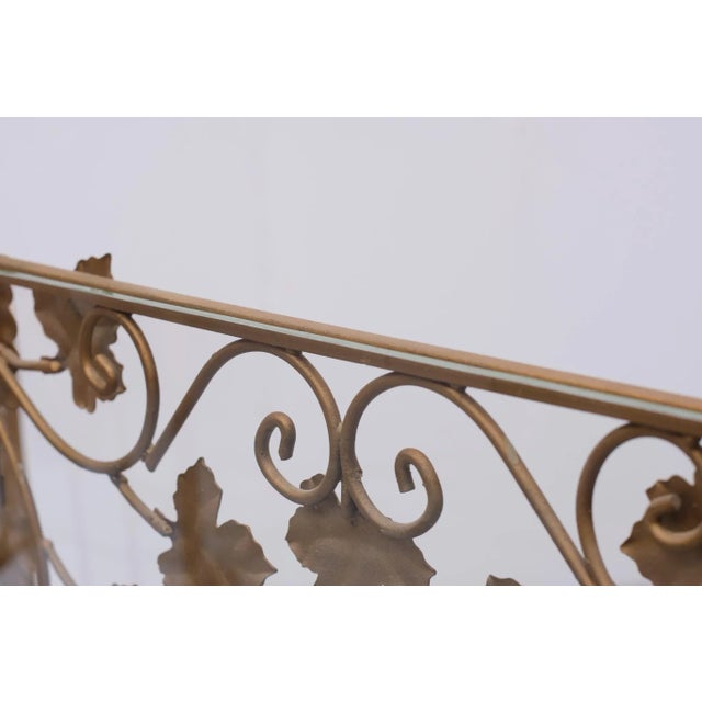 Gilt Metal Cocktail Bar, Italy, 1950s For Sale - Image 10 of 14