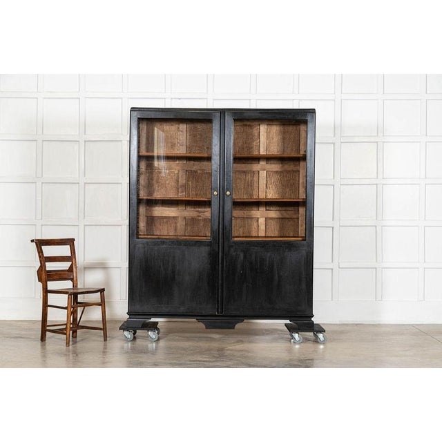 19th Century French Ebonised Fruitwood Glazed Vitrines, 1920 For Sale - Image 15 of 18