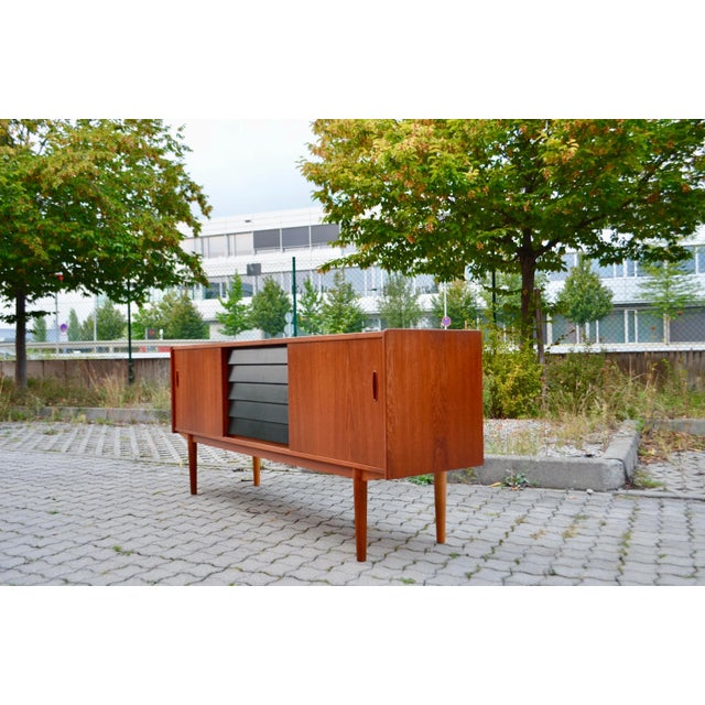Teak Model Trio Sideboard by Nils Jonsson for Hugo Troeds, 1960s For Sale - Image 6 of 18
