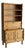 Danish Oak Hutch Display Cabinet With Drop-Front Secretary Desk Mid-Century Modern 1970s For Sale