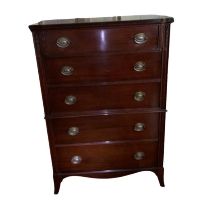 1940s Huntley 5 Drawer Dresser Mahogany For Sale - Image 18 of 18