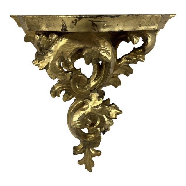Antique Gold Wall Bracket For Sale