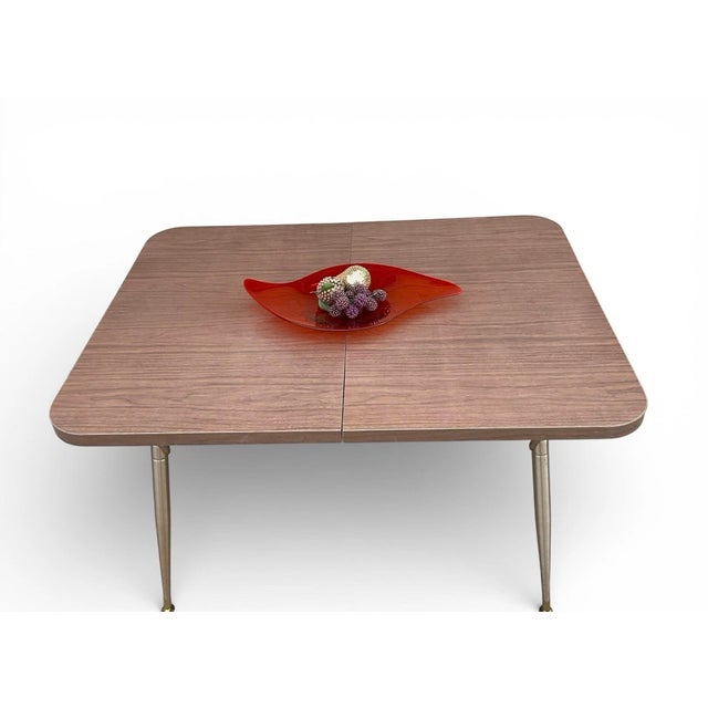 Wood Mid Century Modern Dinette Table With Leaf by Haywood-Wakefield 1950s Made in Usa For Sale - Image 7 of 15