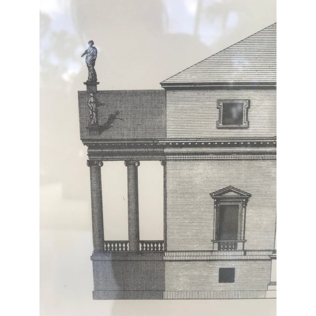 Late 20th Century Architectural Engraving Prints from Vitruvius Britannicus After C. Campbell, Framed - a Pair For Sale - Image 4 of 13