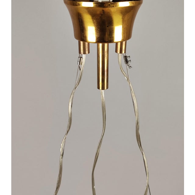 Danish Ceiling Light in Teak, 1970 For Sale - Image 6 of 10