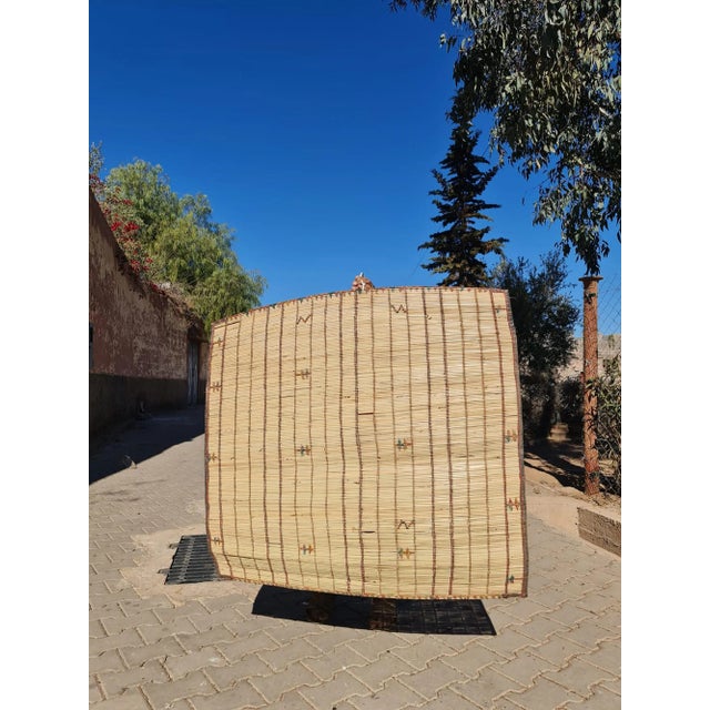 1970s Tuareg Mat Rug -3'4'' X 3'3'' Ft For Sale - Image 5 of 5