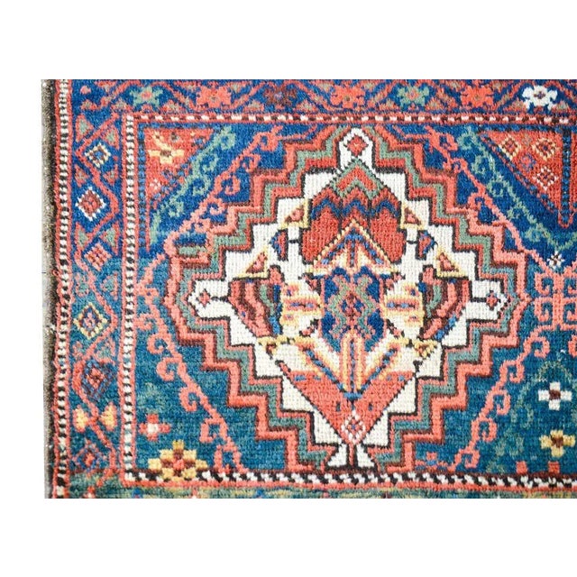 1920s Early 20th Century Malayer Bag Face Rug For Sale - Image 5 of 13