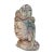 Antique hand carved stones Quan Yin bust with beautiful marbleized aged colorful patina. Special attention given to...