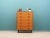 The chest of drawers was made in the 1960s, Danish production. The structure is covered with teak veneer. Legs and handles...