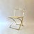 Vintage Luisa Folding Chairs in Leather and Brass by Marcello Cuneo for Mobel Italia, 1970, Set of 6 For Sale - Image 12 of 18