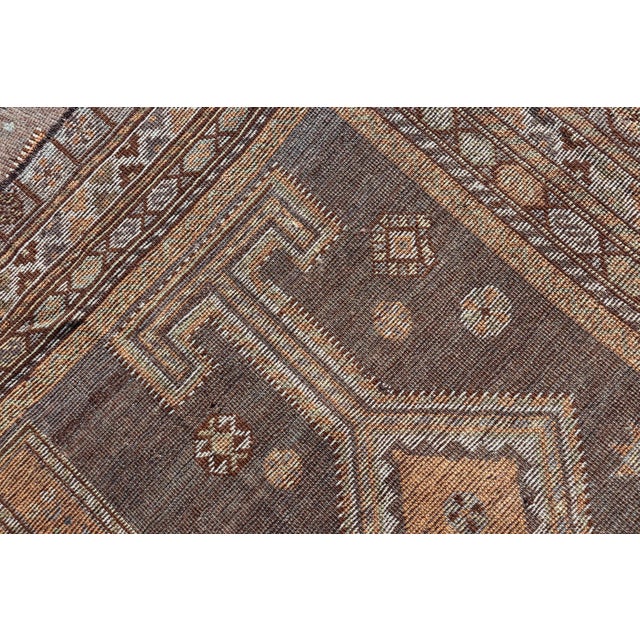 Antique Persian Lori Rug With All-Over Geometric Tribal Design on a Grey Field For Sale - Image 14 of 14