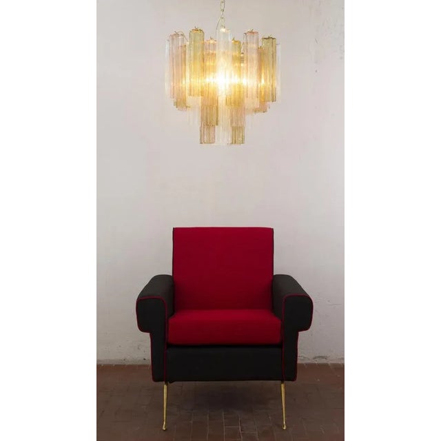 1990s Italian Multicolored Tronchi Murano Glass Chandelier, 1990s For Sale - Image 5 of 13