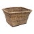 Gander & White French Woven Wicker Basket, Vintage For Sale
