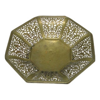 Art Nouveau Style Openwork Bowl, Belgium, 1950s For Sale