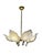 Hollywood Regency Murano Calla Flower Chandelier from Franco Luce, Italy, 1970s For Sale - Image 4 of 13