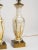 Mid-Century Modern Hand-Painted Brass and Glass Table Lamps - a Pair For Sale - Image 3 of 7