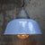 factory hanging lamp blue enamel white interior clear glass, cast iron top E26 / E27 Up to 250V (Europe/UK Standard).The...