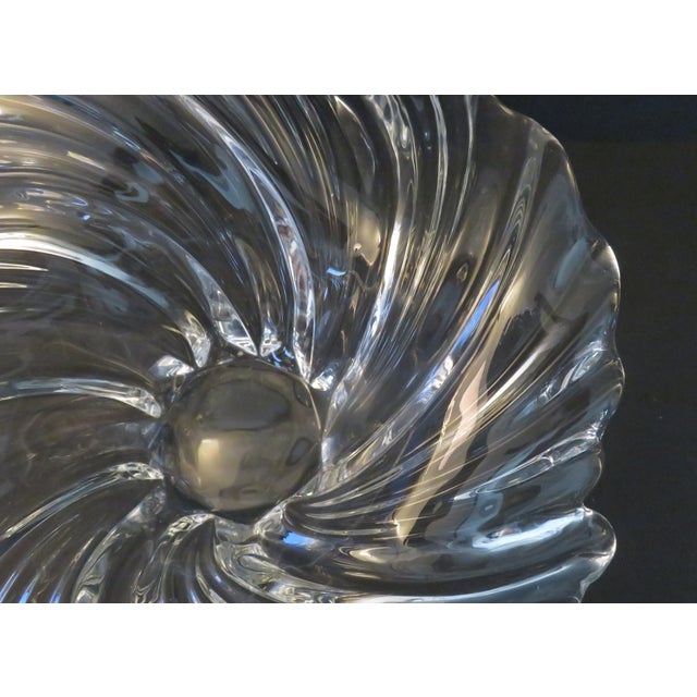 Mikasa Belle Epoque Large Heavy Crystal 12" Centerpiece Bowl VTG For Sale - Image 11 of 16