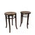 Antique Bentwood Stools with Cane Seats by Michael Thonet, 1890s, Set of 2 For Sale - Image 9 of 9