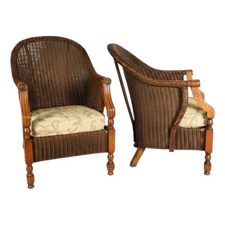 Zeppelin Lloyd Loom Chairs by W. Lusty & Sons, 1931, Set of 2 For Sale