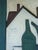 Mid-Century Modern 'Green Vessels & House Form' Abstract Still Life Oil Painting by Swedish Artist Max Gregor Carlsson (1914-1996), Framed For Sale - Image 11 of 14