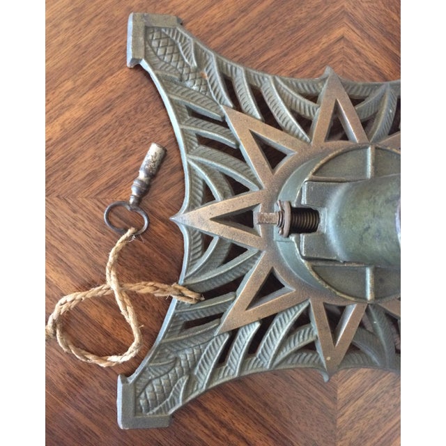 Handcrafted Cast Iron French Art Deco Tree Stand For Sale - Image 4 of 10