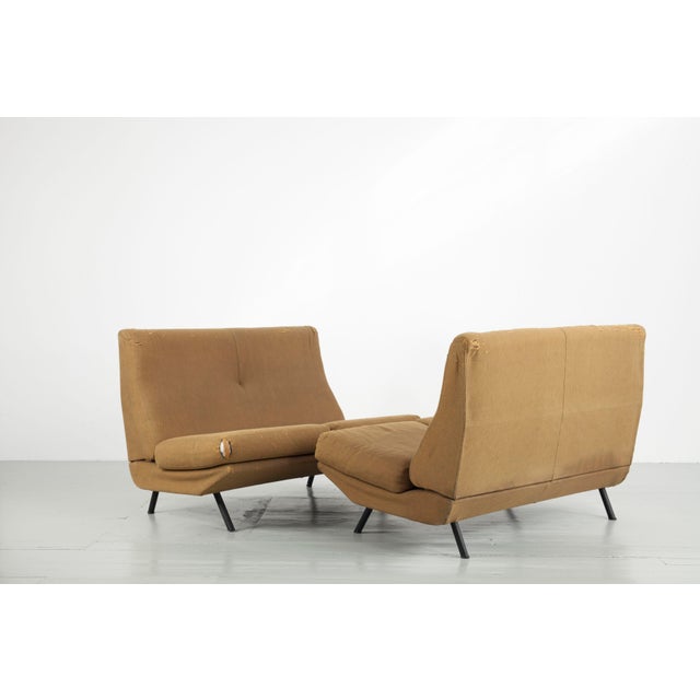 Metal Two-Seater Triennale Sofas by Marco Zanuso for Arflex, 1950, Set of 2 For Sale - Image 7 of 18