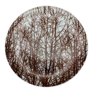 1970s Vera Neumann for Mikasa "The Birches" Brown Platter