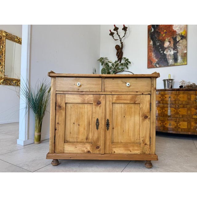 Rustic Shop Apothecary Cabinet For Sale - Image 4 of 14