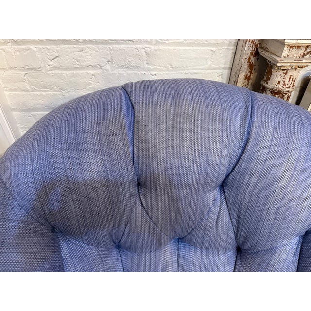 Kravet 21st Century Vintage Designer Kravet Swivel Chair For Sale - Image 4 of 9