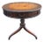Vintage Federal Style Spider Leg Leather Top Drum Table For Sale