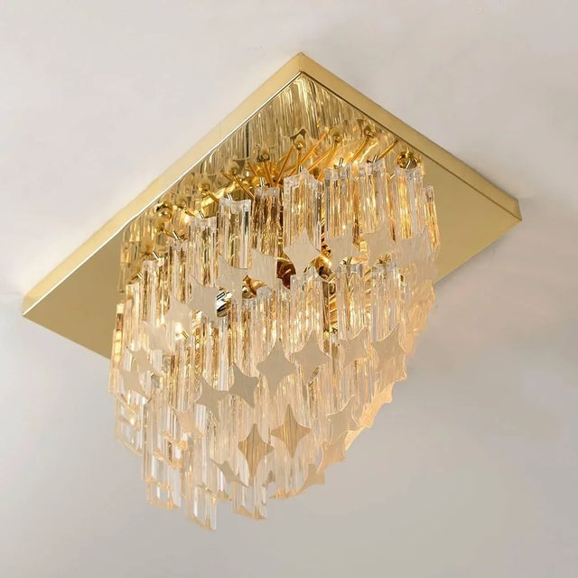 Murano Glass Flush Mount by Venini for Isa For Sale - Image 4 of 14