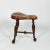 Mid 19th Century Turned Mahogany Three-Legged Saddle-Seat Stool, Leather Seat With Nailhead Trim English Circa 1850 For Sale - Image 5 of 9